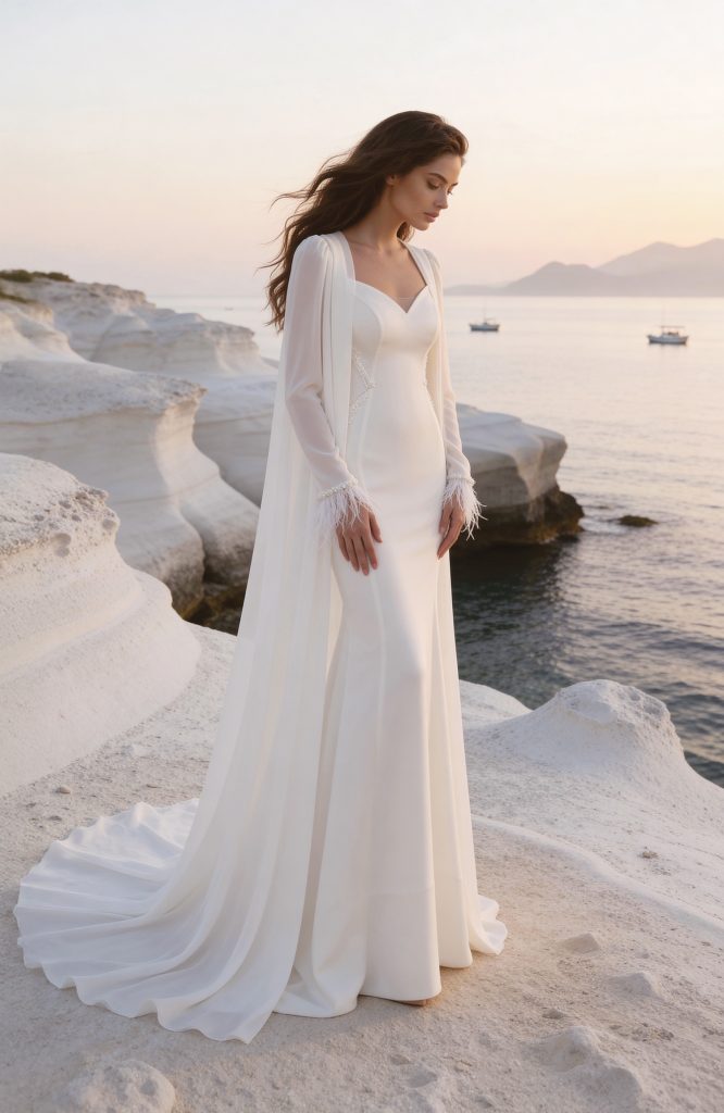 Style 8413 with cape by Monica Loretti